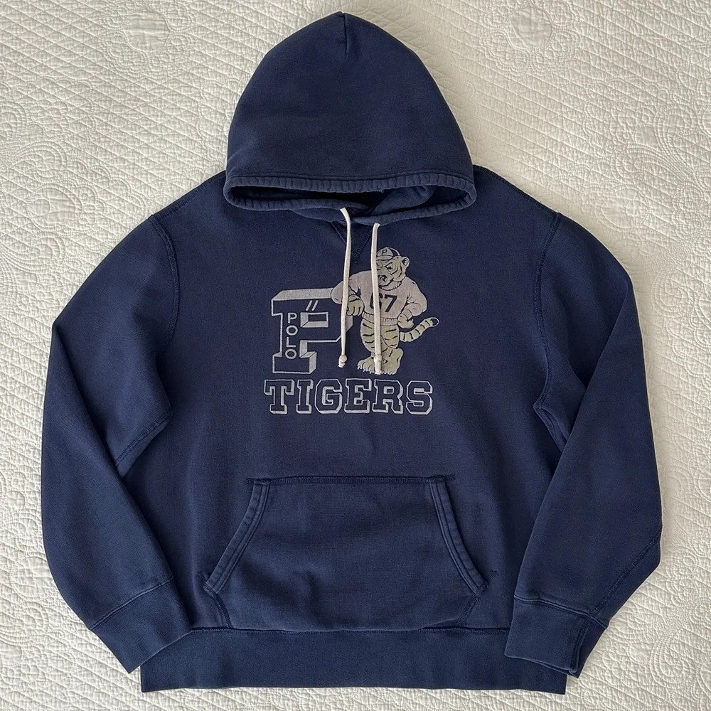 Polo Ralph Lauren Men's Tigers Fleece Hoodie Sweatshirt XL
